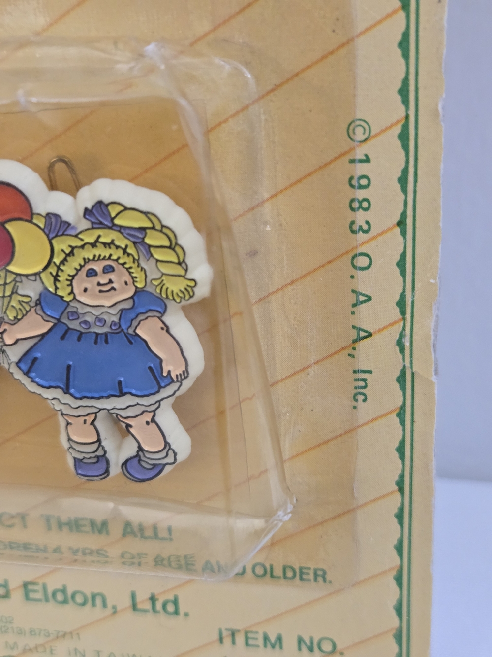 Vintage 1983 Cabbage Patch Kids Barrettes Pair Sealed NOS Howard Eldon 16-128 - Picture 7 of 8